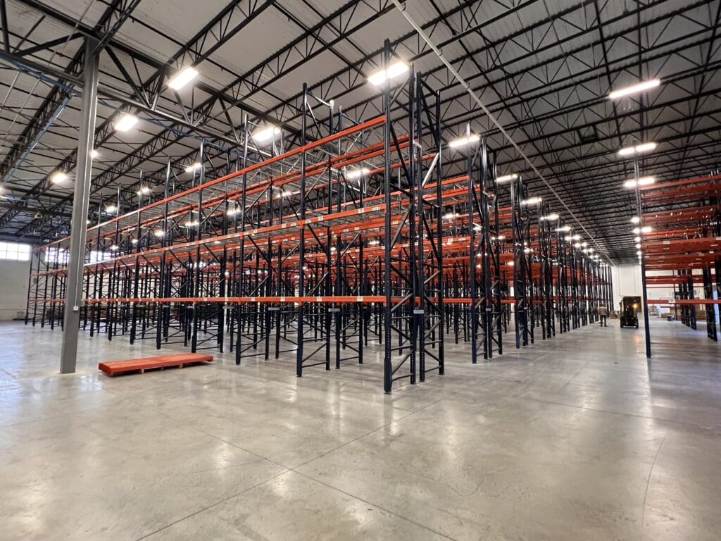 Pallet racking system installed by ProRack Systems in a warehouse